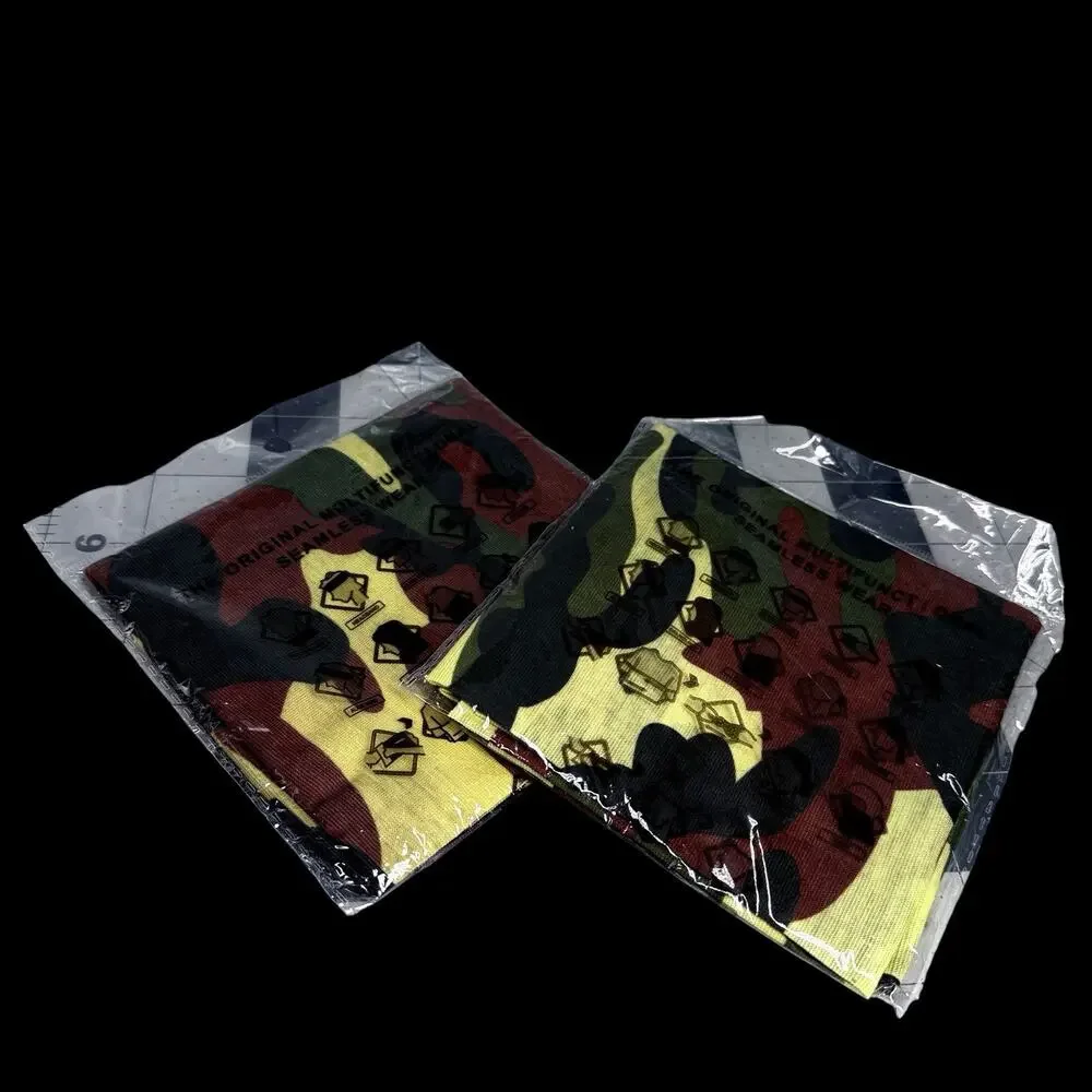 Headwear Scarf Neck Gaiter Face Cover Neckerchief Camo Hunting Hiking Lot Of 2